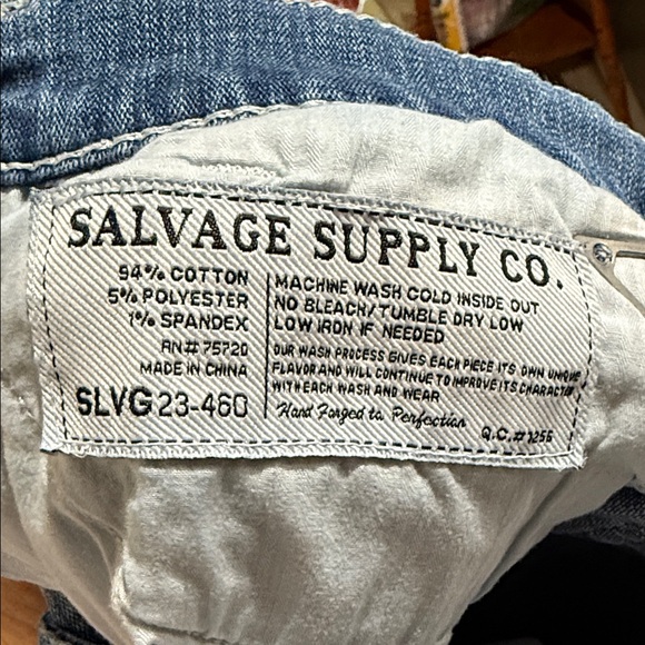 Buckle Salvage Blue Slim Men's Jeans - Picture 4 of 8